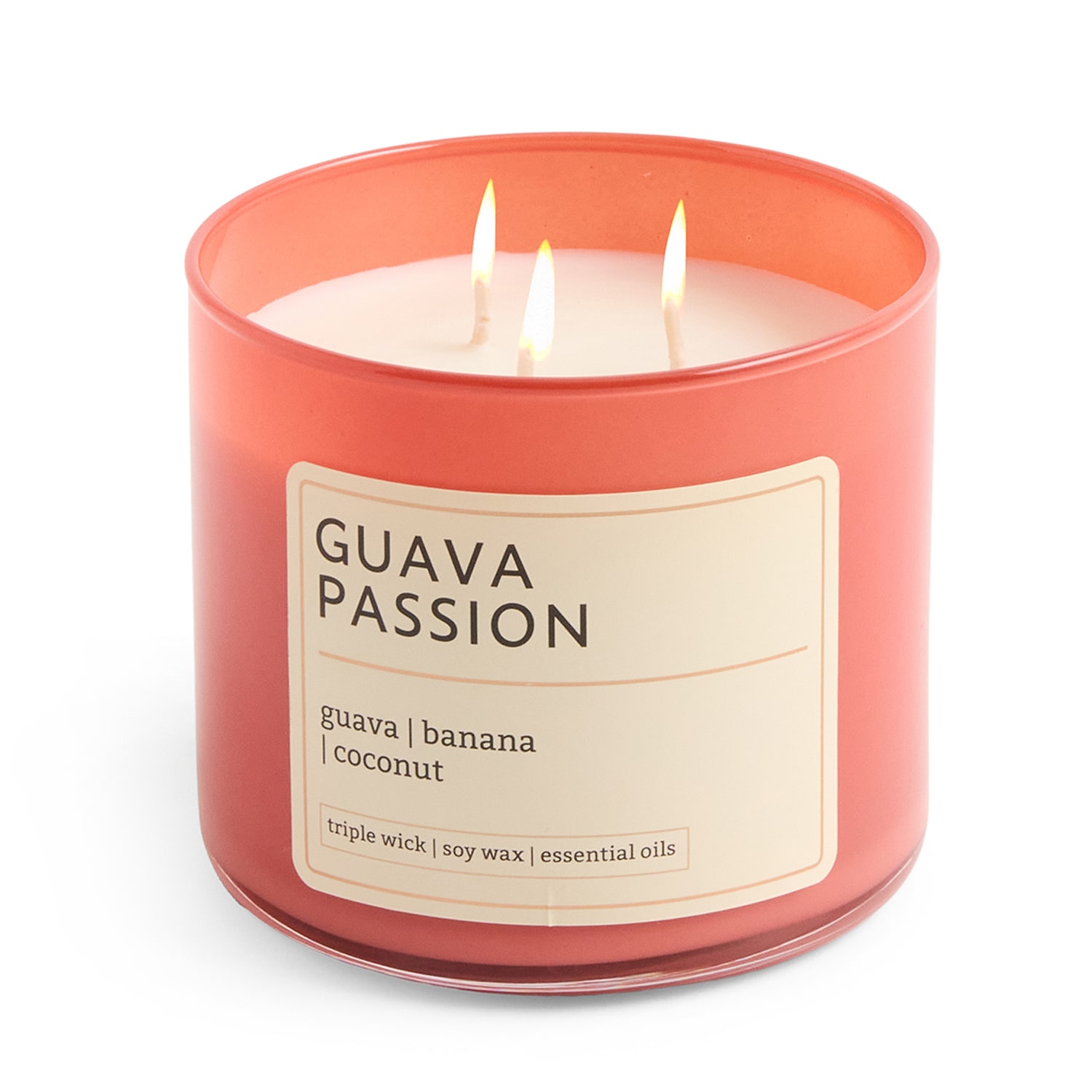 Distant Lands 14oz Guava Passion 3-Wick Scented Jar Candle