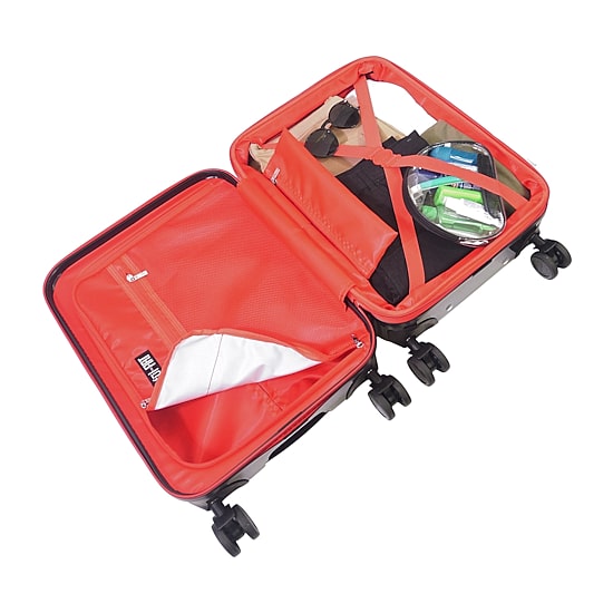 Ful Fiat 500 22 Inch Hardside Expandable Lightweight Carry-On Spinner Luggage