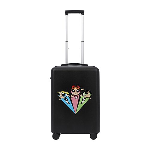 Ful Kids' Warner Bros. Power Puff Girls Powerpuff Girls 22 Inch Hardside Expandable Lightweight Carry-on Spinn In Black