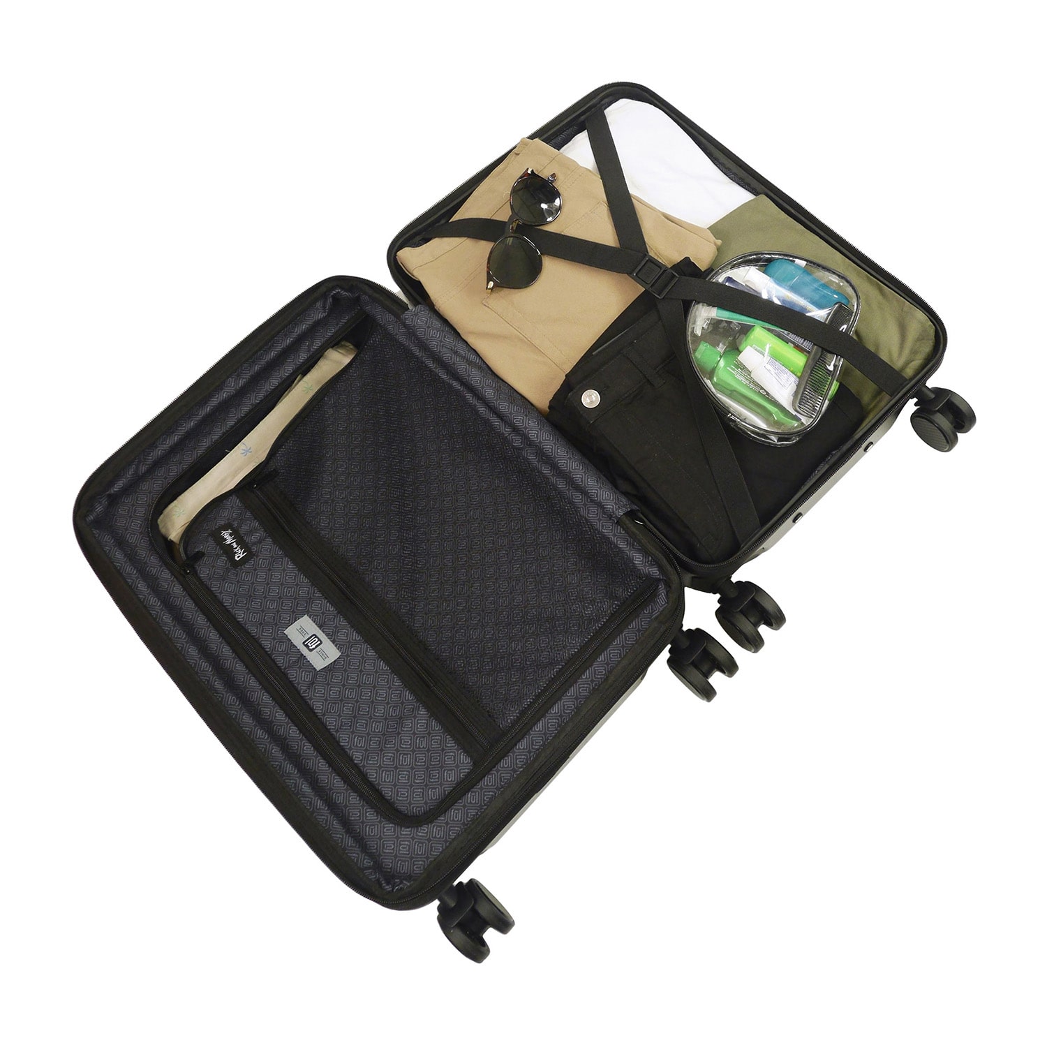 Ful Rick And Morty Rick and Morty 22 Inch Hardside Expandable Lightweight Carry-On Spinner Luggage