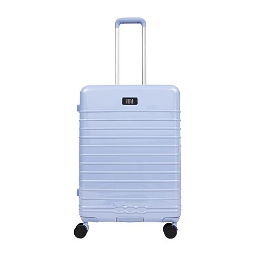 Ful Fiat 500 26 Inch Hardside Expandable Lightweight Checked Spinner Luggage In Blue