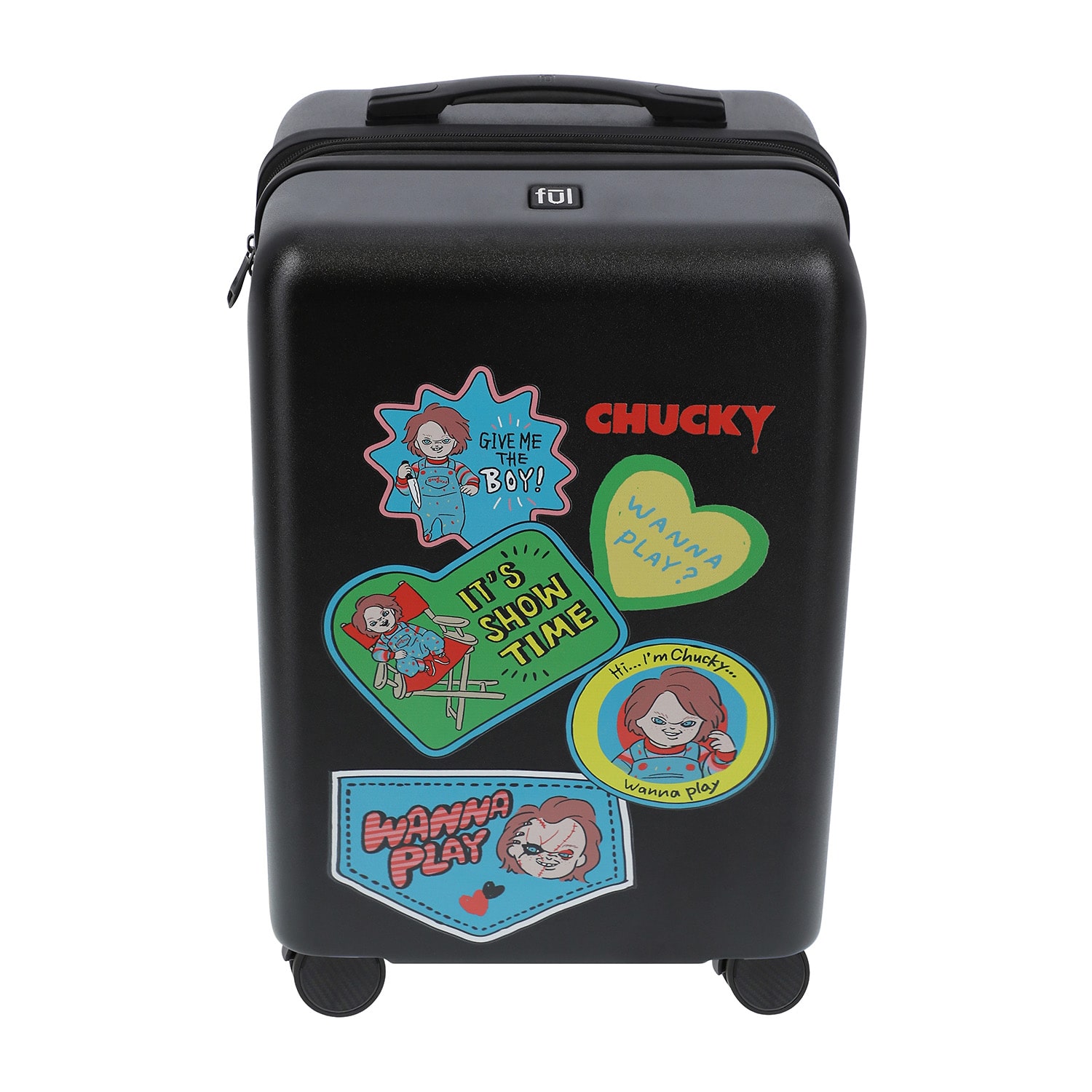 Ful Universal Studios Chucky Chucky 22 Inch Hardside Expandable Lightweight Carry-On Spinner Luggage