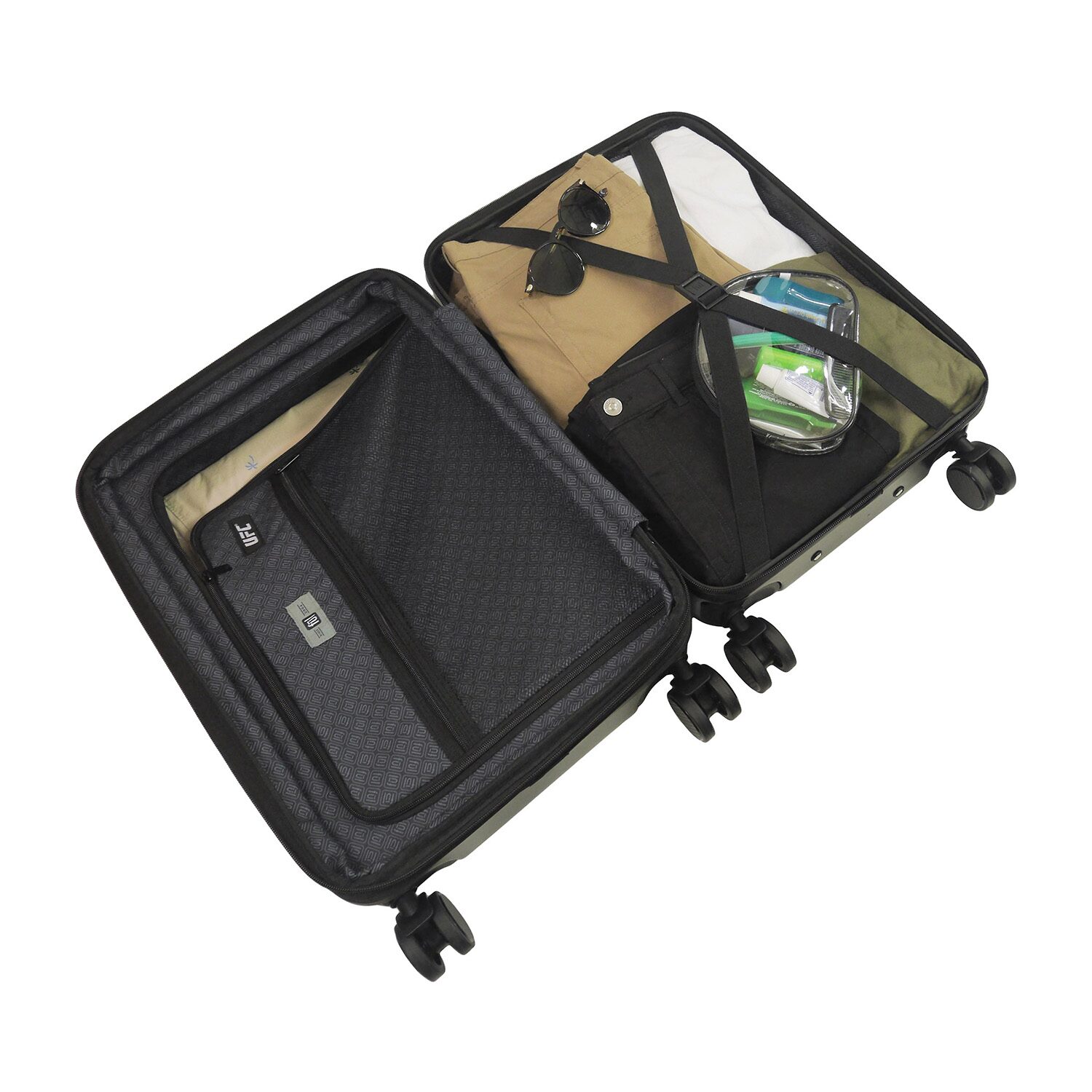 Ful Ufc 22 Inch Hardside Expandable Lightweight Carry-On Spinner Luggage