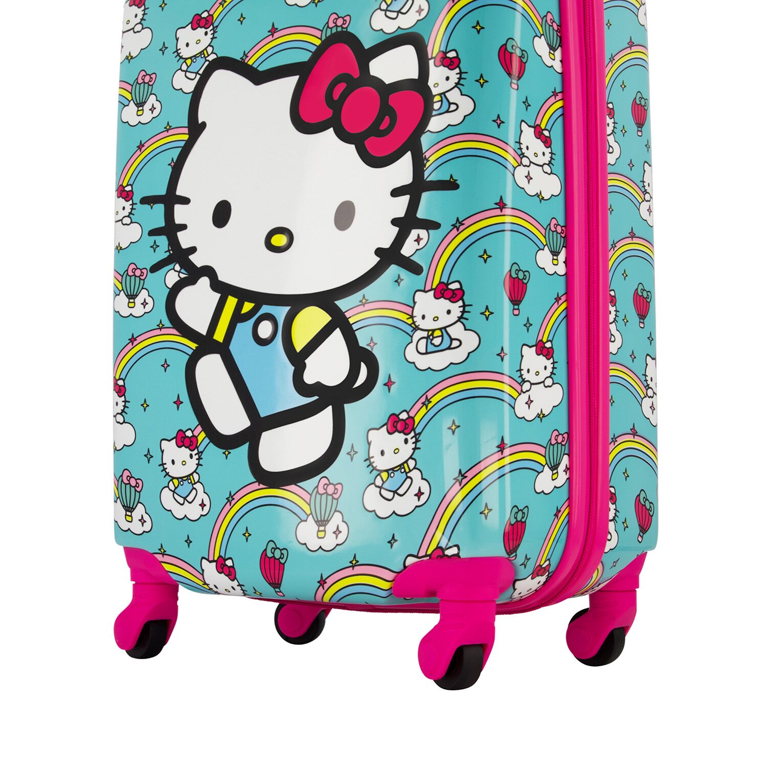 Ful Hello Kitty Rainbows Kids Hello Kitty 21 Inch Hardside Lightweight Carry-On Spinner Luggage