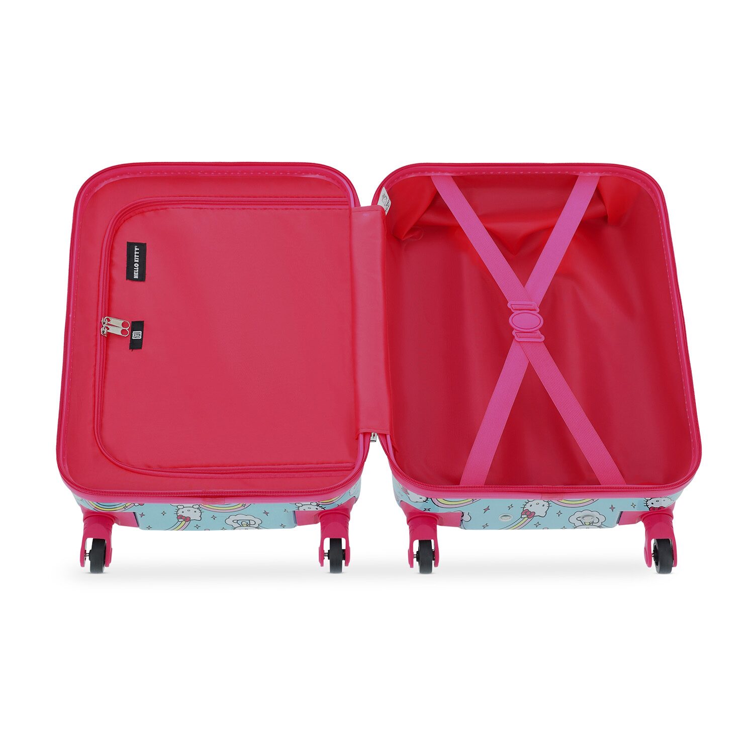 Ful Hello Kitty Rainbows Kids Hello Kitty 21 Inch Hardside Lightweight Carry-On Spinner Luggage