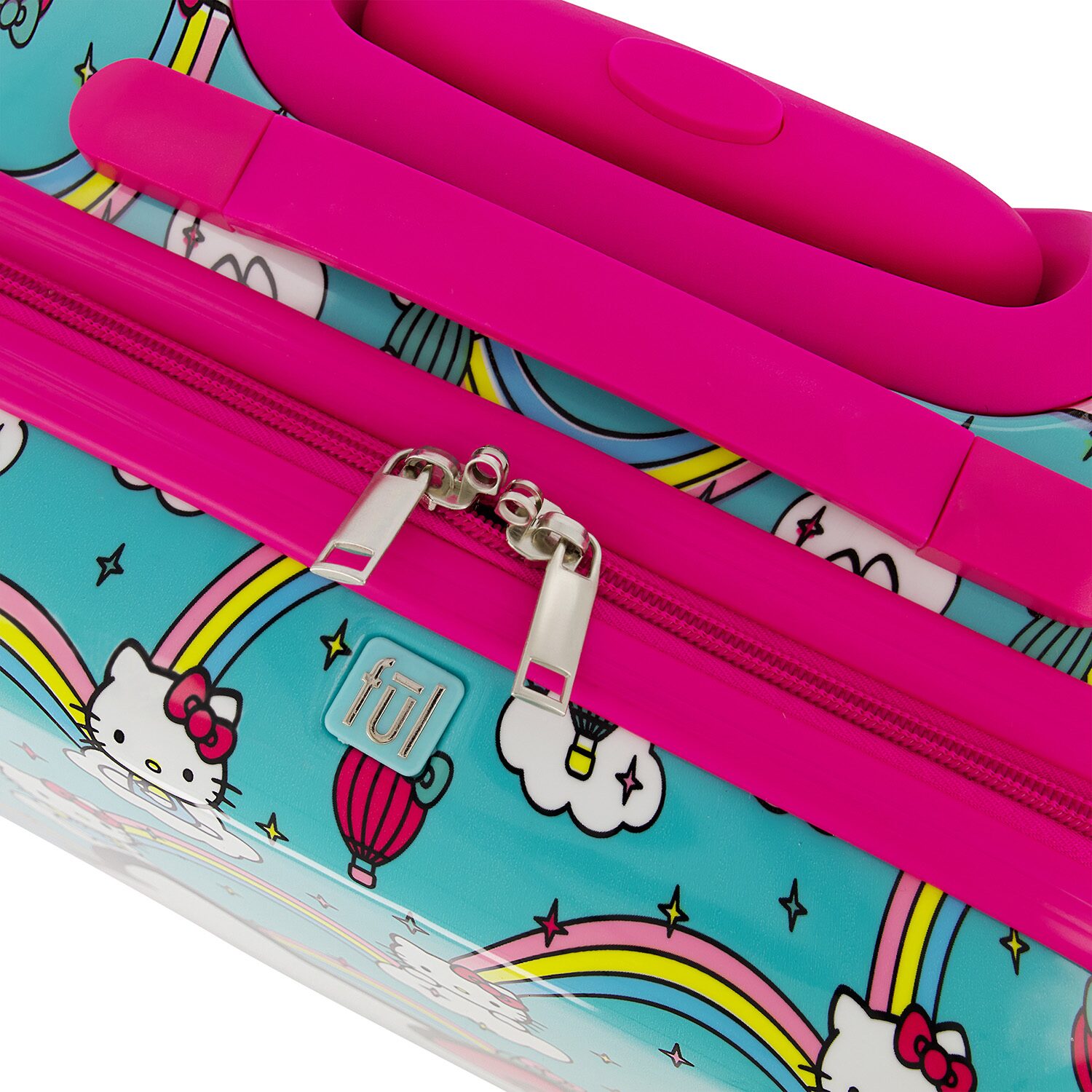 Ful Hello Kitty Rainbows Kids Hello Kitty 21 Inch Hardside Lightweight Carry-On Spinner Luggage