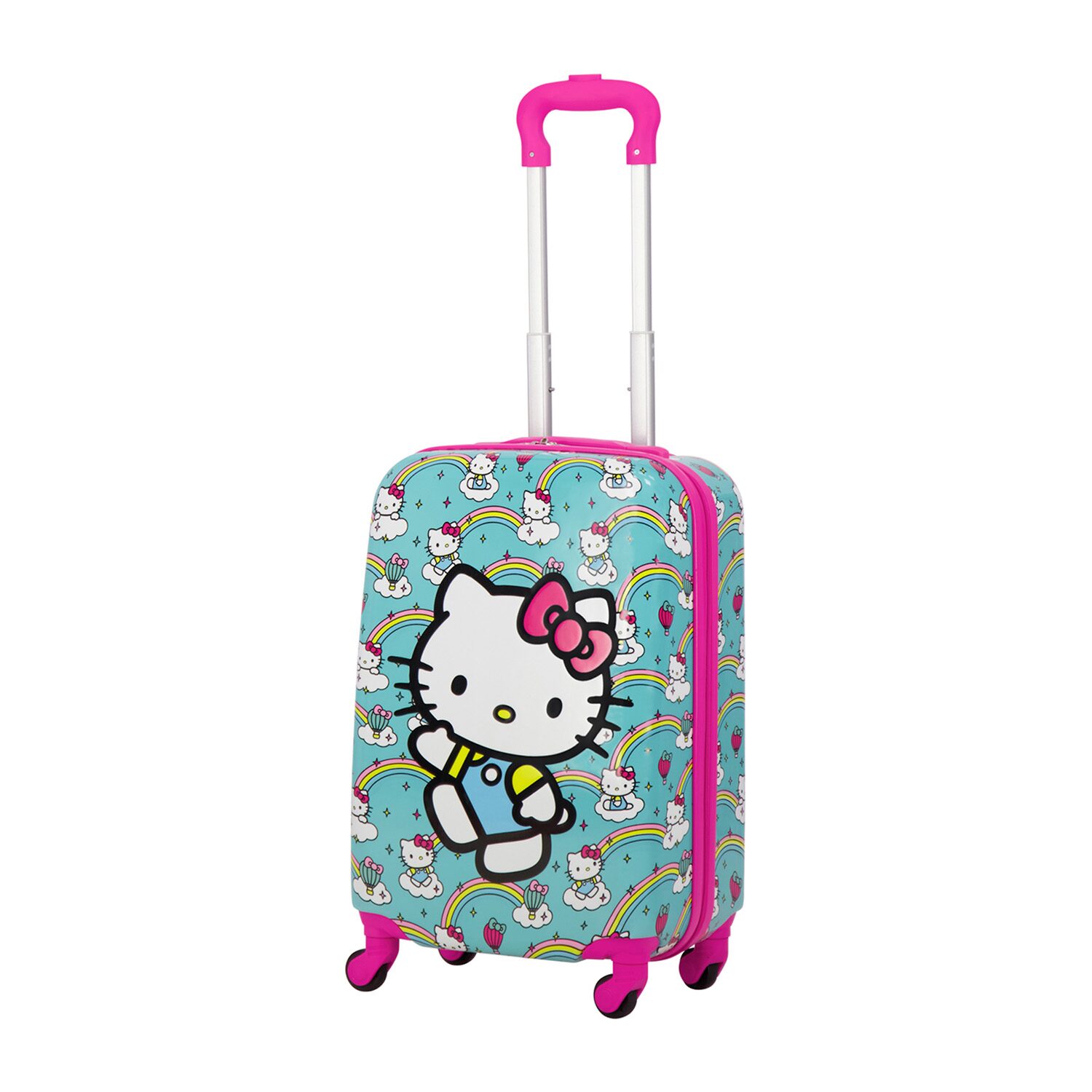 Ful Hello Kitty Rainbows Kids Hello Kitty 21 Inch Hardside Lightweight Carry-On Spinner Luggage