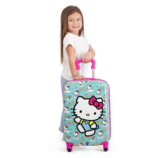 Ful Hello Kitty Rainbows Kids Hello Kitty 21 Inch Hardside Lightweight Carry-On Spinner Luggage