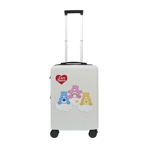 Ful Kids' Care Bears Care Bears 22 Inch Hardside Expandable Lightweight Carry-on Spinner Luggage In White