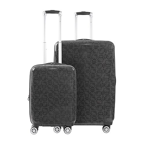 Ful Kids' Hello Kitty Pose All Over Print 2-pc. Hello Kitty Hardside Expandable Lightweight Luggage Set In Black