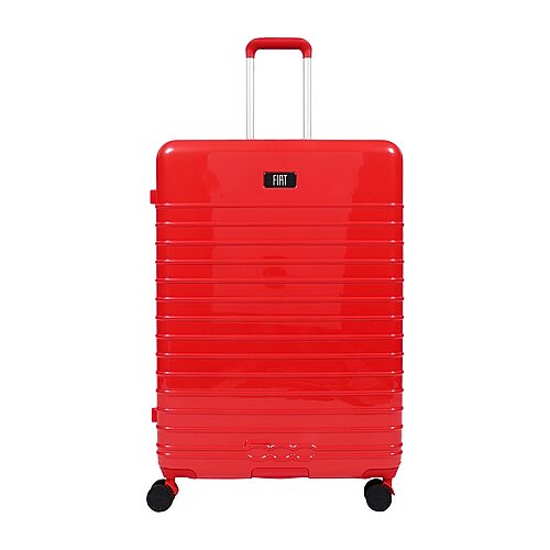 Ful Fiat 500 31 Inch Hardside Expandable Lightweight Checked Spinner Luggage In Red