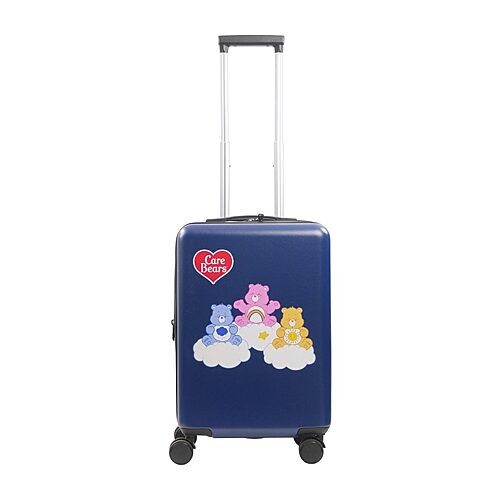 Ful Kids' Care Bears Care Bears 22 Inch Hardside Expandable Lightweight Carry-on Spinner Luggage In Blue