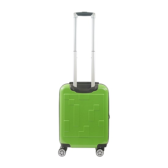 Ful Minecraft Creeper Big Face Minecraft 21 Inch Hardside Expandable Lightweight Carry-On Spinner Luggage