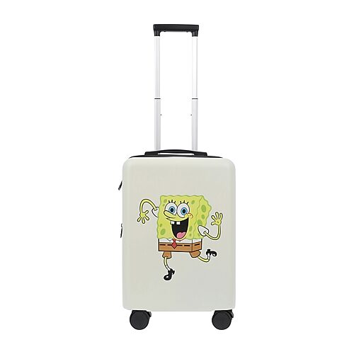 Ful Kids' Nickelodeon Spongebob Squarepants Spongebob 22 Inch Hardside Expandable Lightweight Carry-on Spinner In White