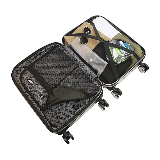 Ful Peanuts Snoopy & Woodstock Peanuts 22 Inch Hardside Expandable Lightweight Carry-On Spinner Luggage