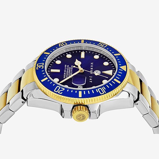 Stuhrling Mens Automatic Two Tone Stainless Steel Bracelet Watch Hj2010.1