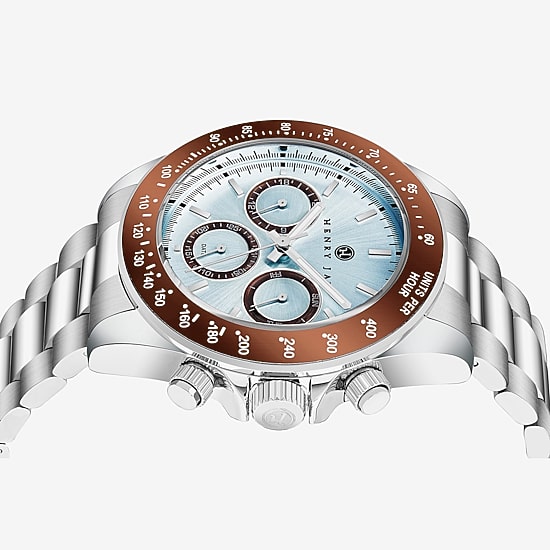 Stuhrling Mens Silver Tone Stainless Steel Bracelet Watch Hj2009.1