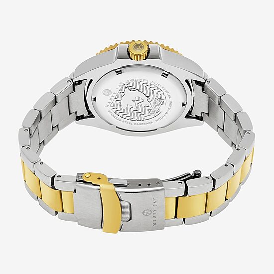Stuhrling Mens Two Tone Stainless Steel Bracelet Watch Hj2001.1