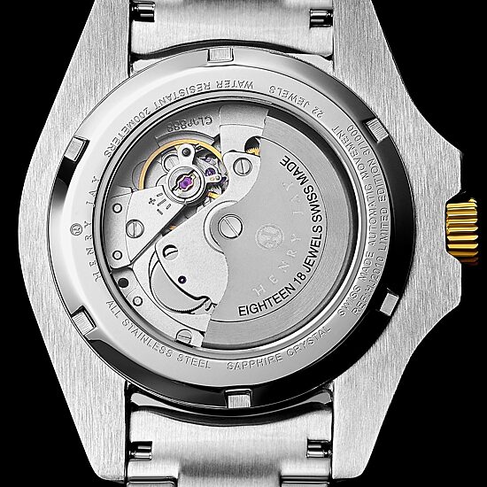 Stuhrling Mens Automatic Two Tone Stainless Steel Bracelet Watch Hj2010.1