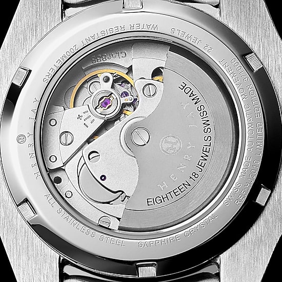 Stuhrling Mens Automatic Two Tone Stainless Steel Bracelet Watch Hj2010.1