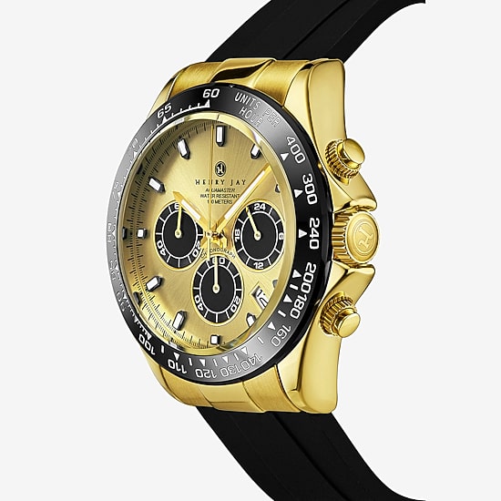 Stuhrling Mens Black Strap Watch Hj2016.1