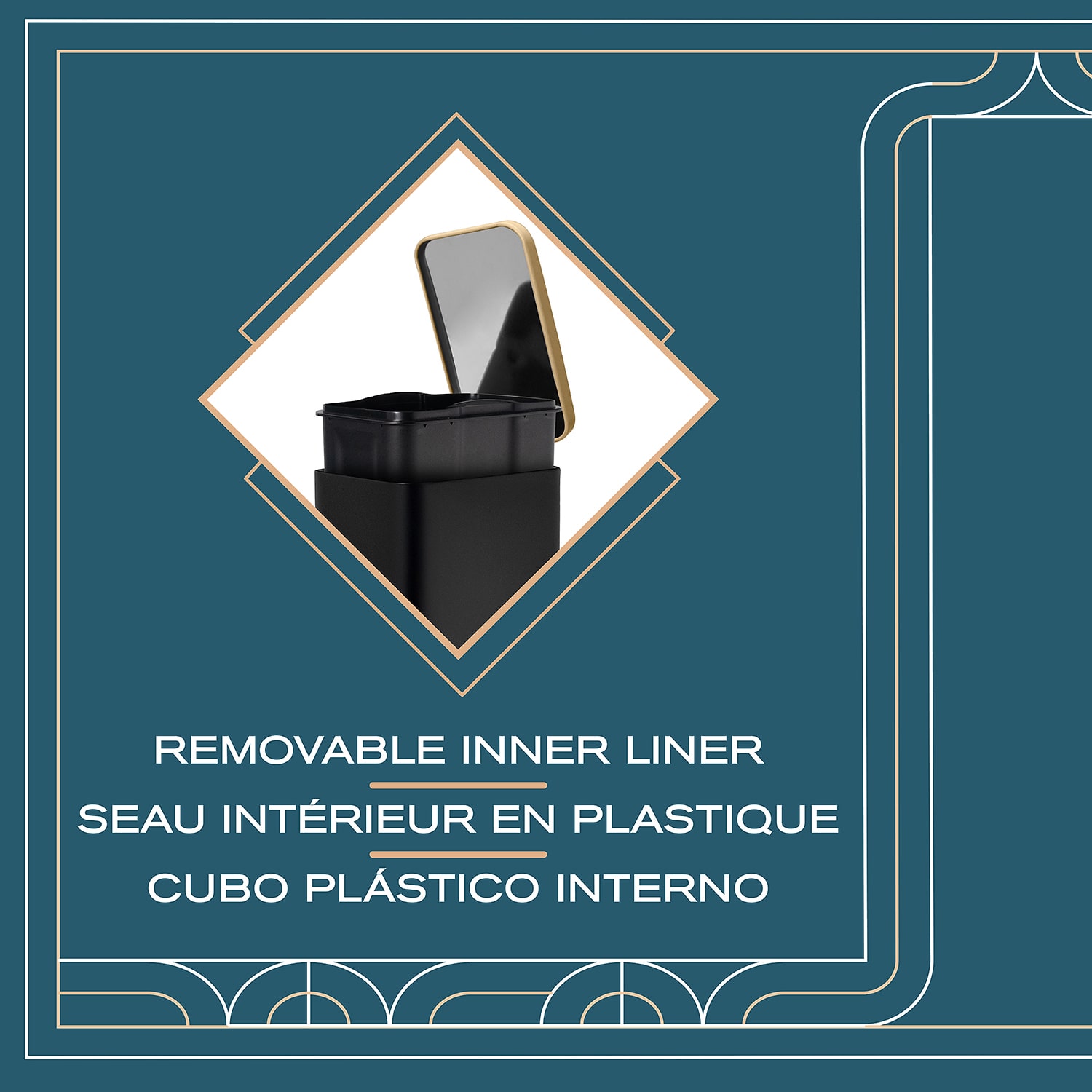 Enchante Forte Trash Can