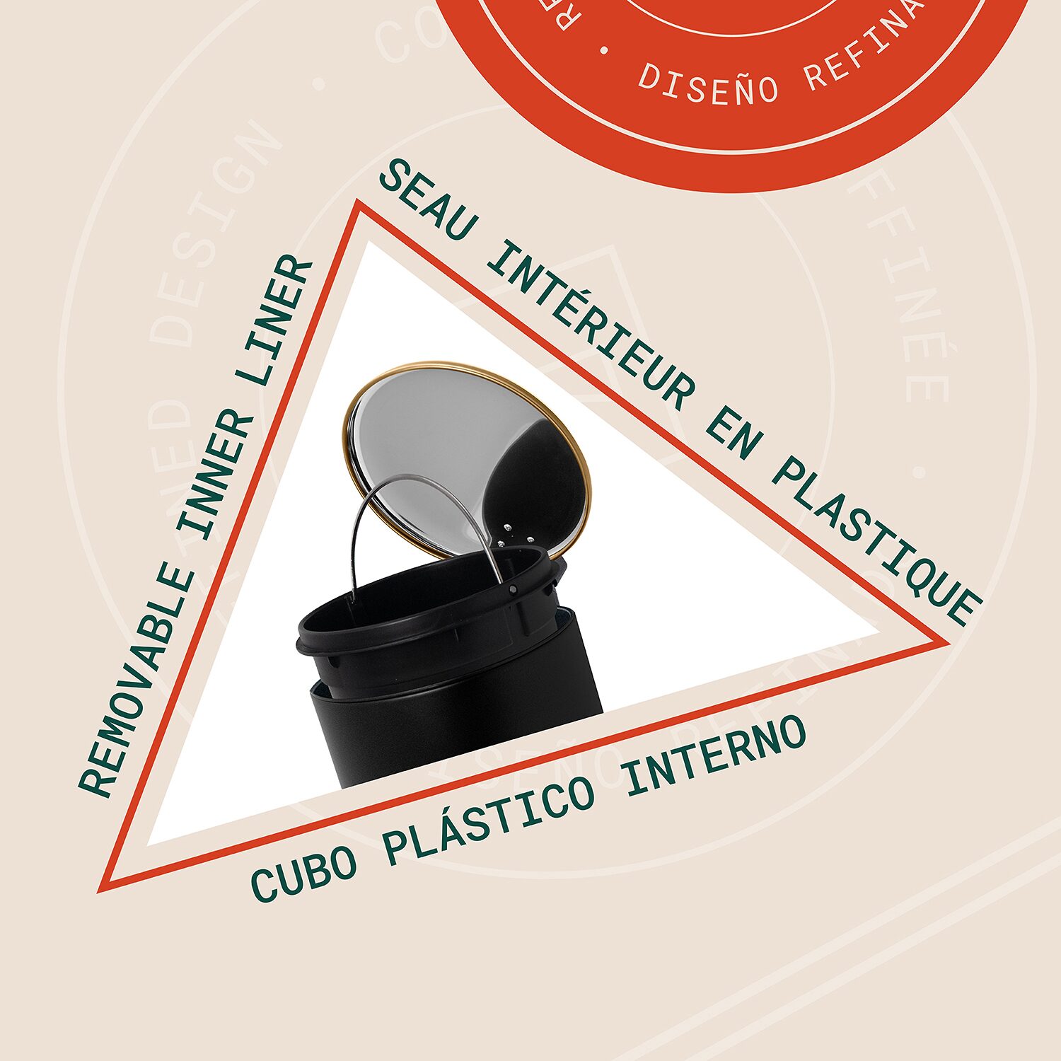 Enchante Rondo Trash Can