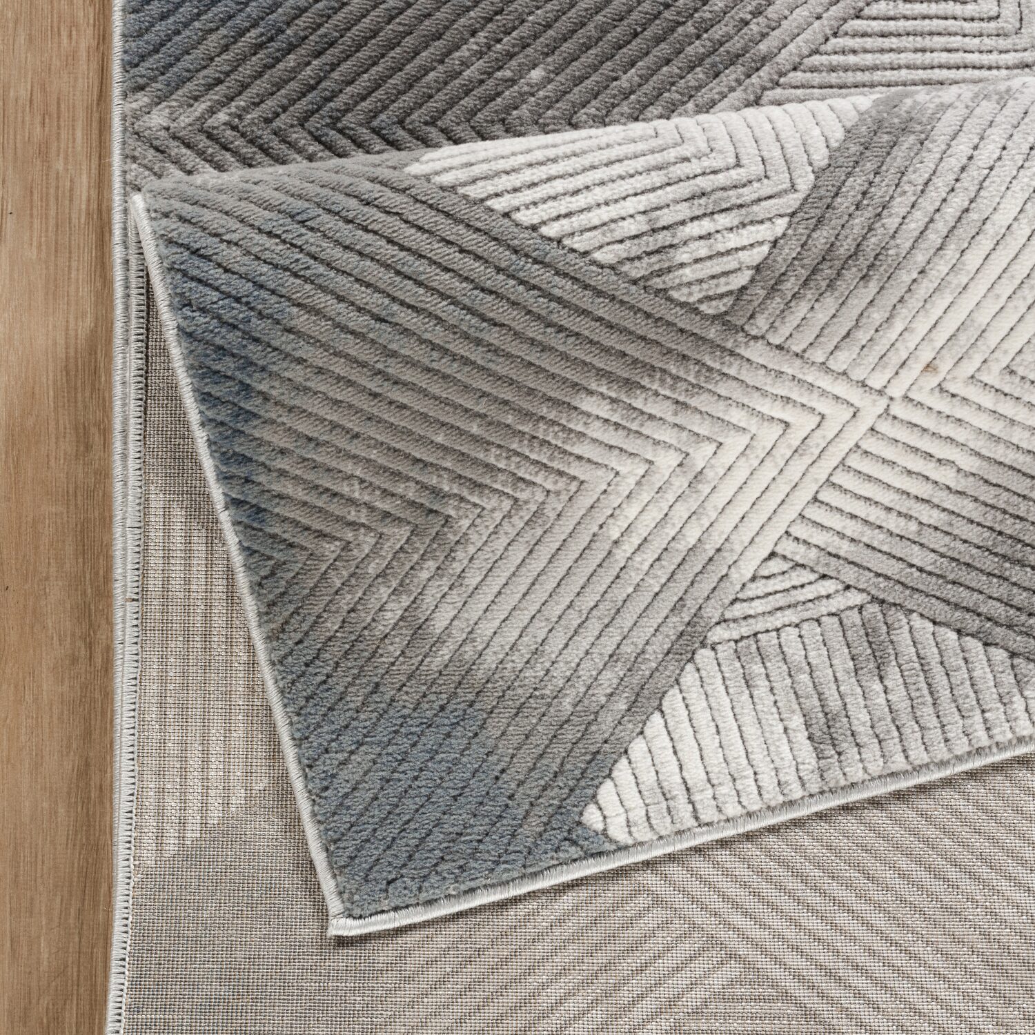 DANTE HOME DECOR Radiant Geometric 3d Look Kitchen Runner