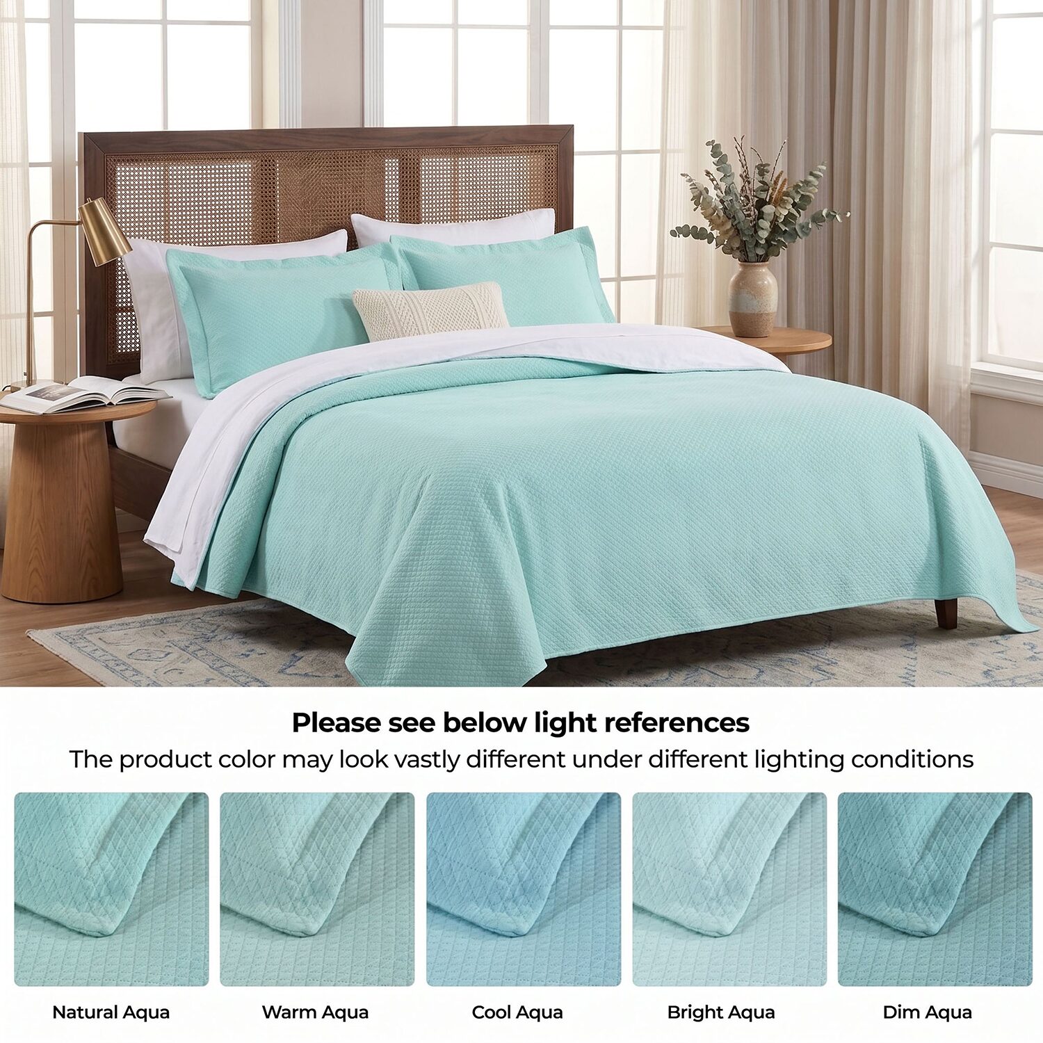 SUPERIOR® Solitaire Diamond Matelasse Geometric Jacquard Bedspread