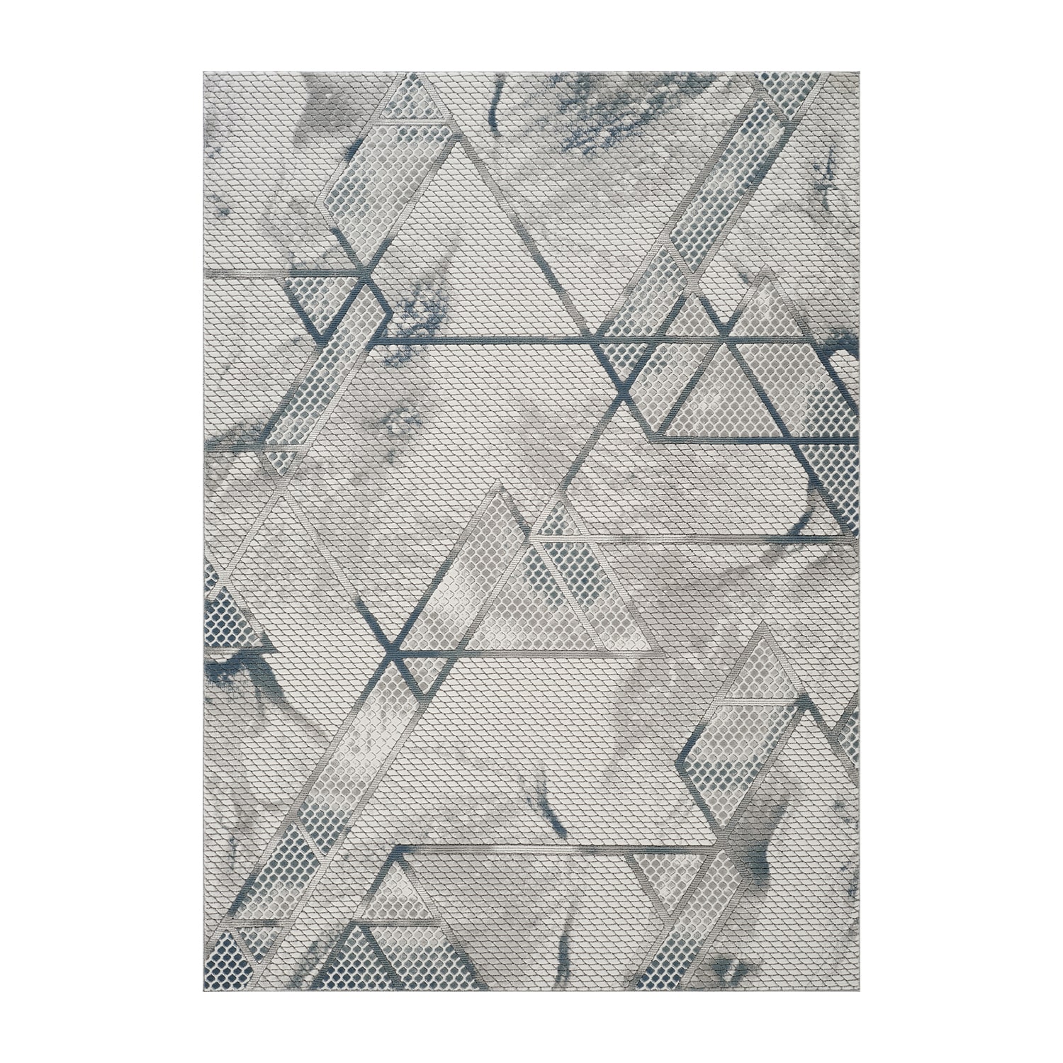 DANTE HOME DECOR Radiant Marble And Stripes 3d Look Geometric Indoor Rectangular Area Rug