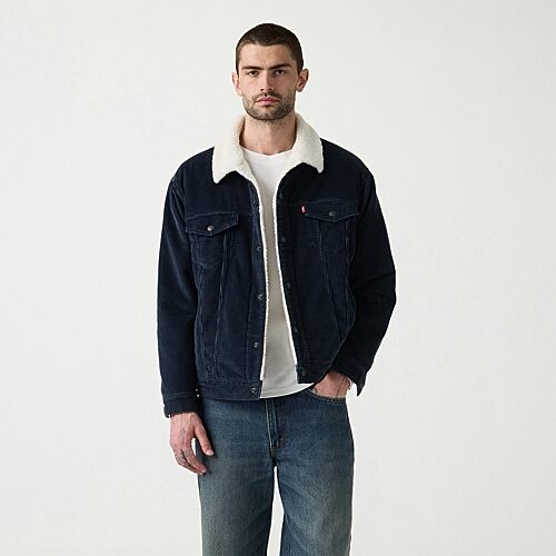 Levi's Men's Sherpa-Lined Regular-Fit Trucker Jacket - Nightfall