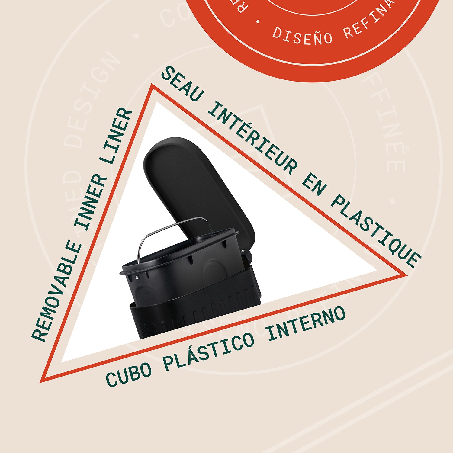 Enchante Linea Trash Can