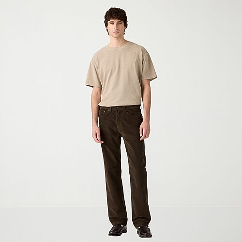 Levi's Men's 505 Regular-Fit Straight-Leg Corduroy Pants - Coffee