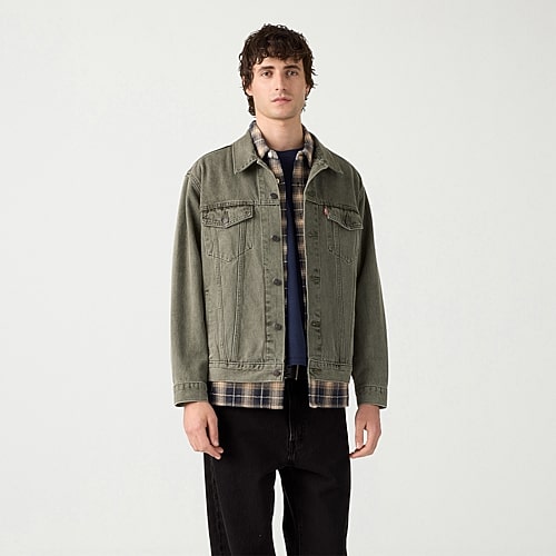 Levi 's Mens Denim Midweight Jacket In Green