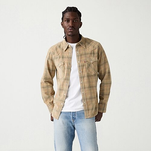 Levi's Classic Western Standard Mens Long Sleeve Western Shirt, Medium, Multiple Colors