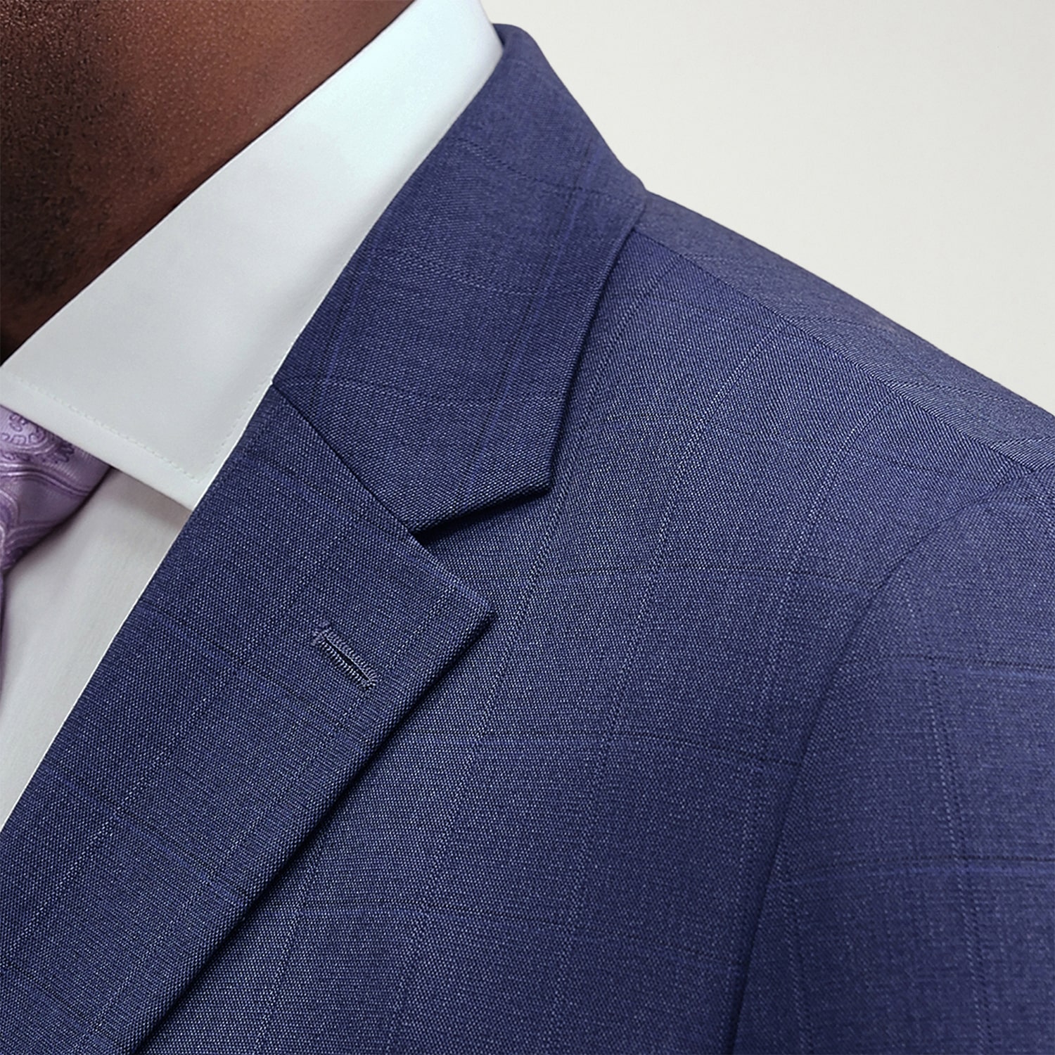 Haggar JMH Premium Stretch Mens Big and Tall Modern Fit Windowpane Suit Jacket