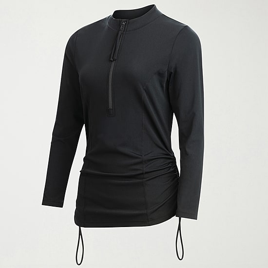 Dolfin Womens Long Sleeve Rash Guard Swimsuit Top