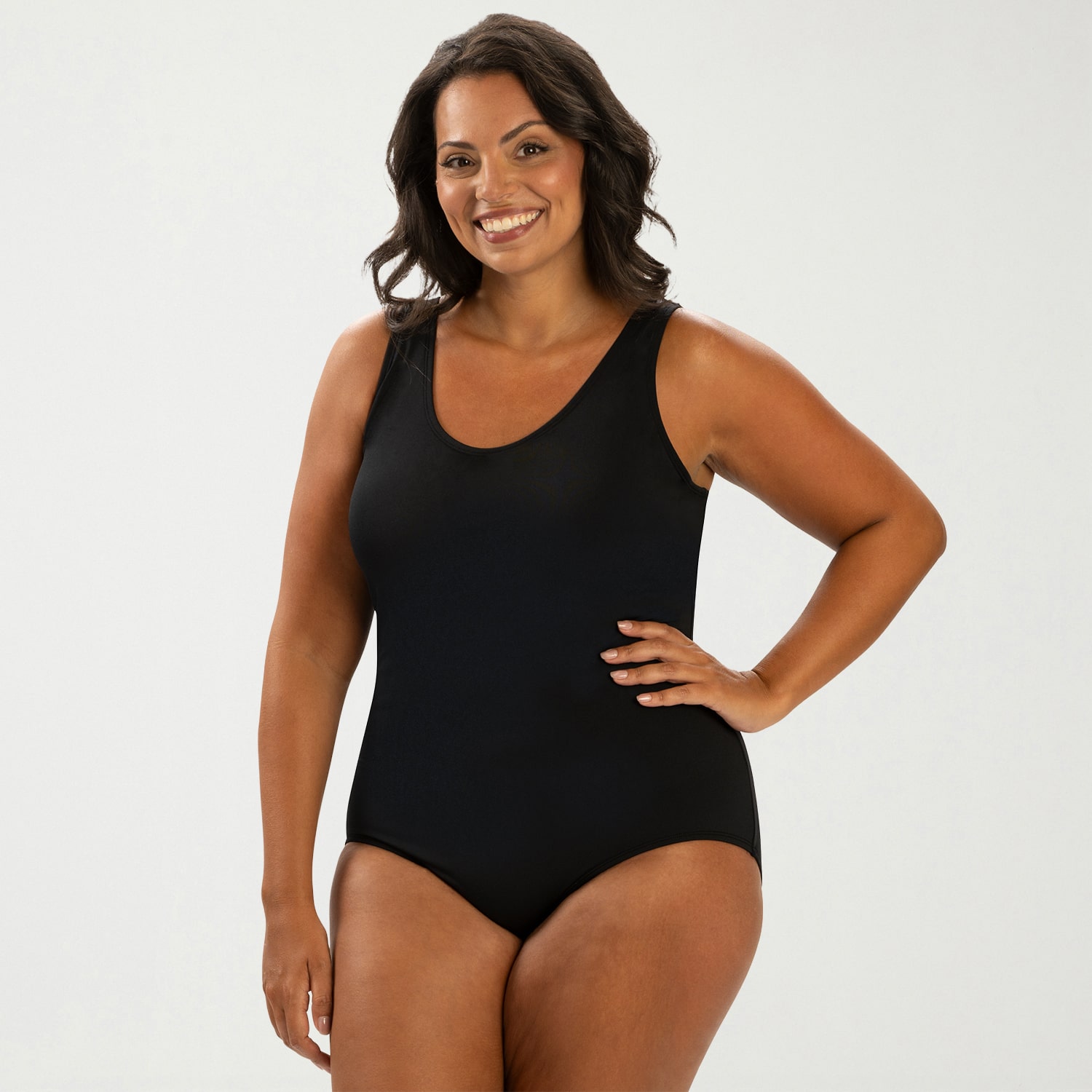 Dolfin Womens Moderate Coverage One Piece Swimsuit