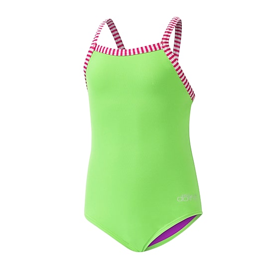 Dolfin Toddler Girls Easy-on + Easy-off Sleeveless One Piece Swimsuit