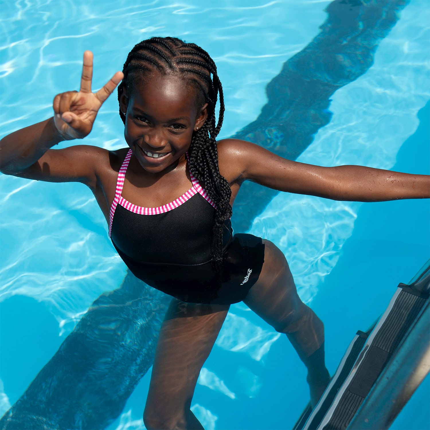 Dolfin Girls Sleeveless One Piece Swimsuit