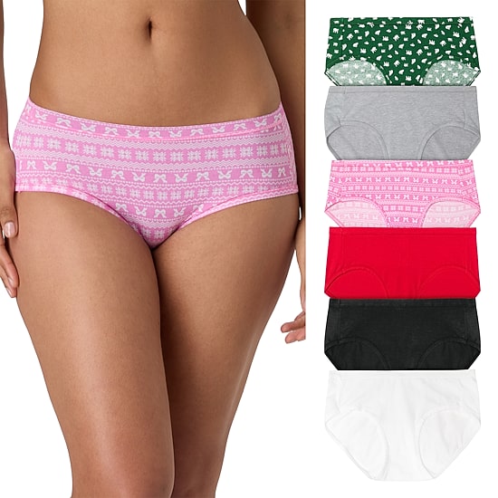 Hanes Womens  5+1 Bonus Pack Hipster Panty 41w6cs
