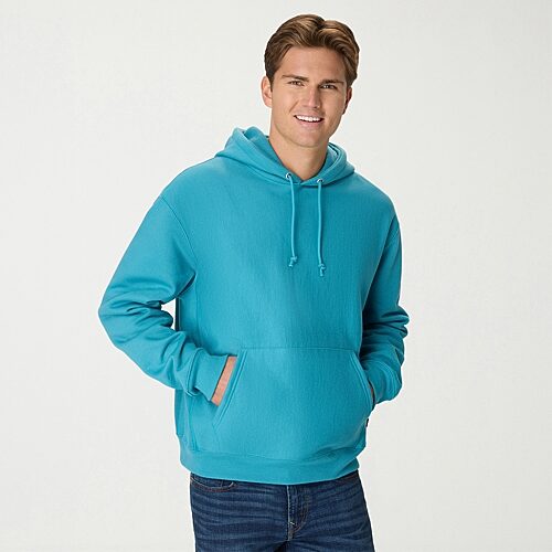 Hanes Men's Heavyweight Heritage Cotton-blend Fleece Pullover Hoodie In Blue