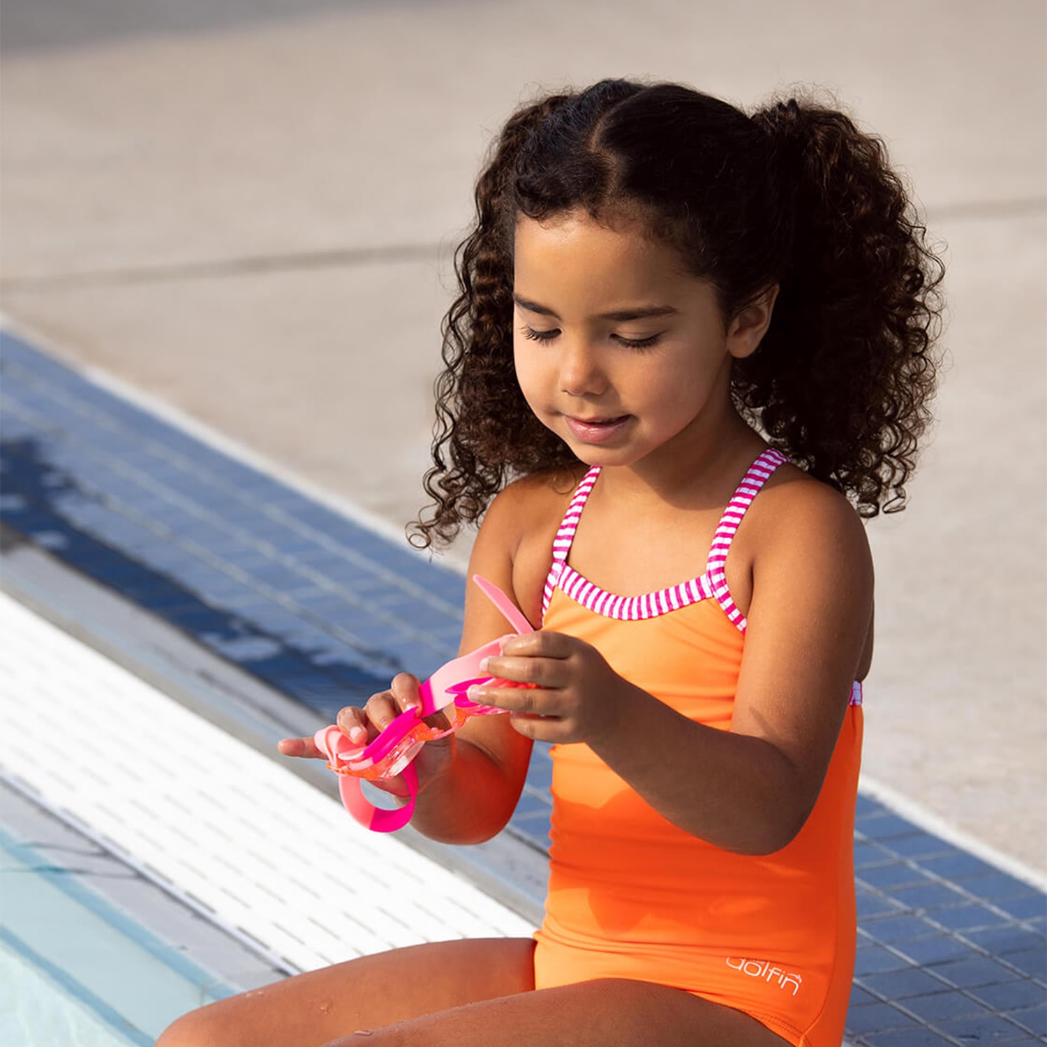 Dolfin Girls Sleeveless One Piece Swimsuit