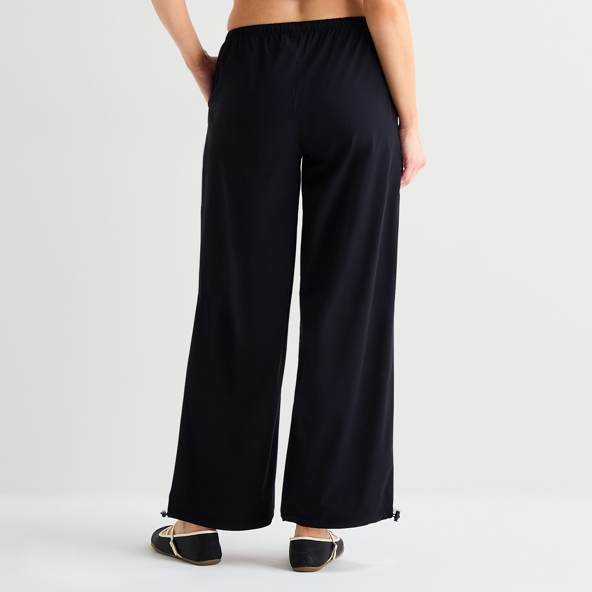 Xersion Womens Wide Leg Low Rise Regular Fit Track Pant