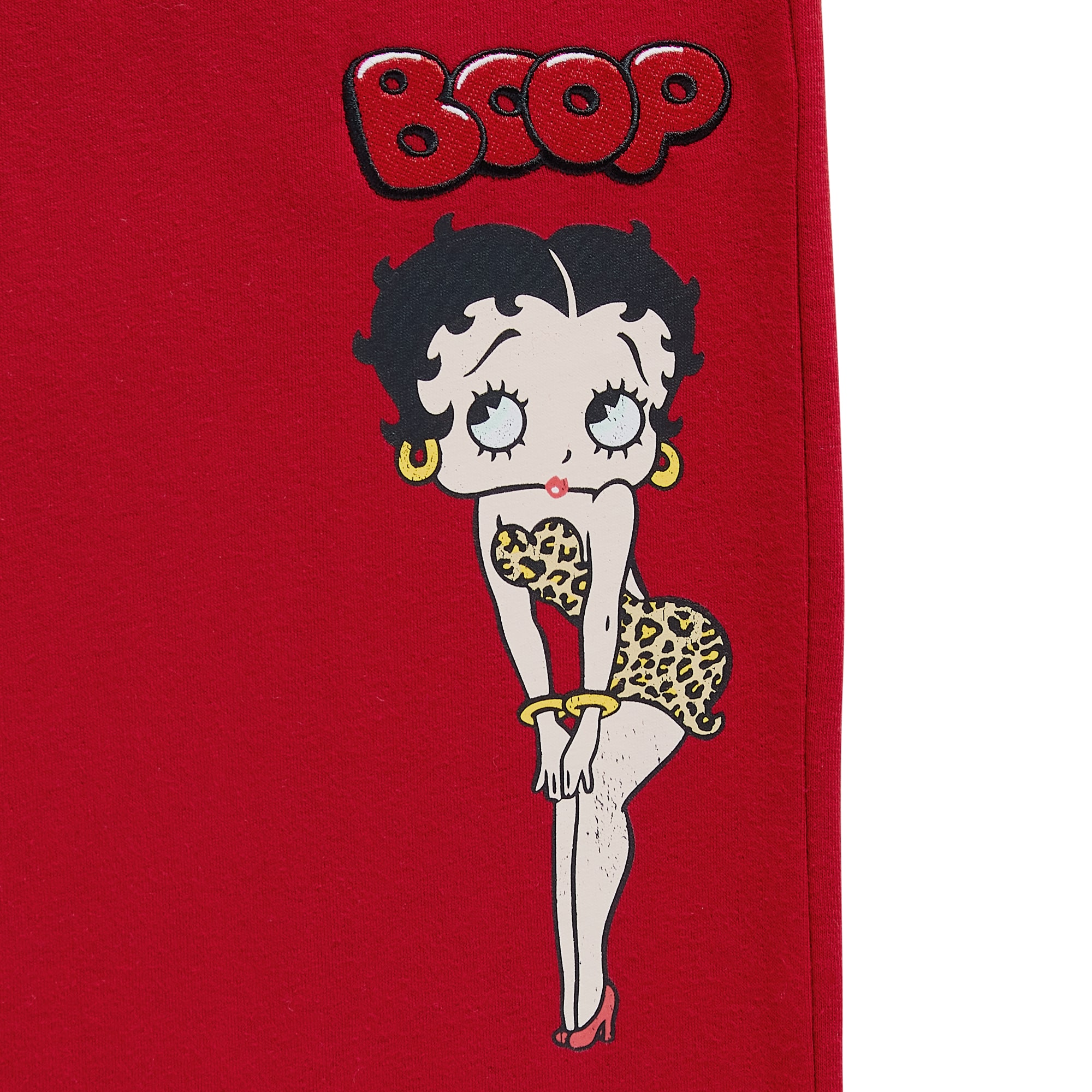 New World Womens Juniors Straight Mid Rise Betty Boop Sweatpant