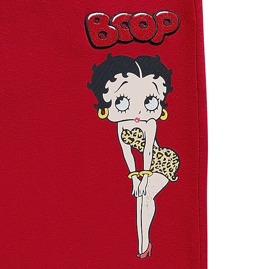 New World Womens Juniors Straight Mid Rise Betty Boop Sweatpant