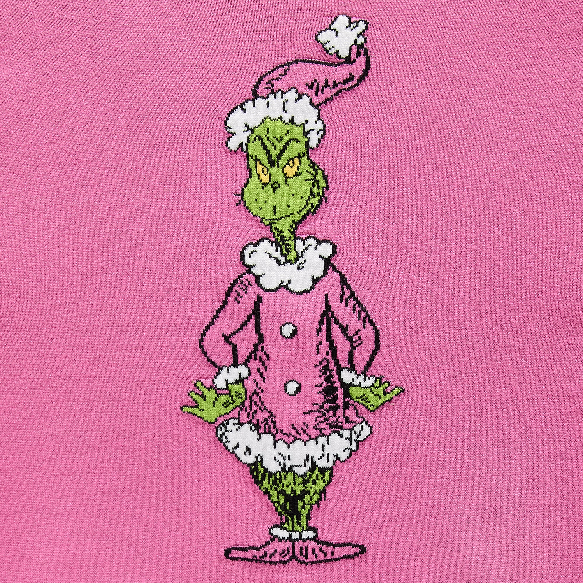 Womens Hooded Long Sleeve Button Grinch Juniors Cardigan