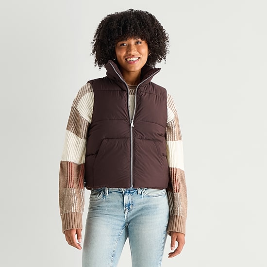 Arizona Womens Juniors Heavyweight Puffer Vest