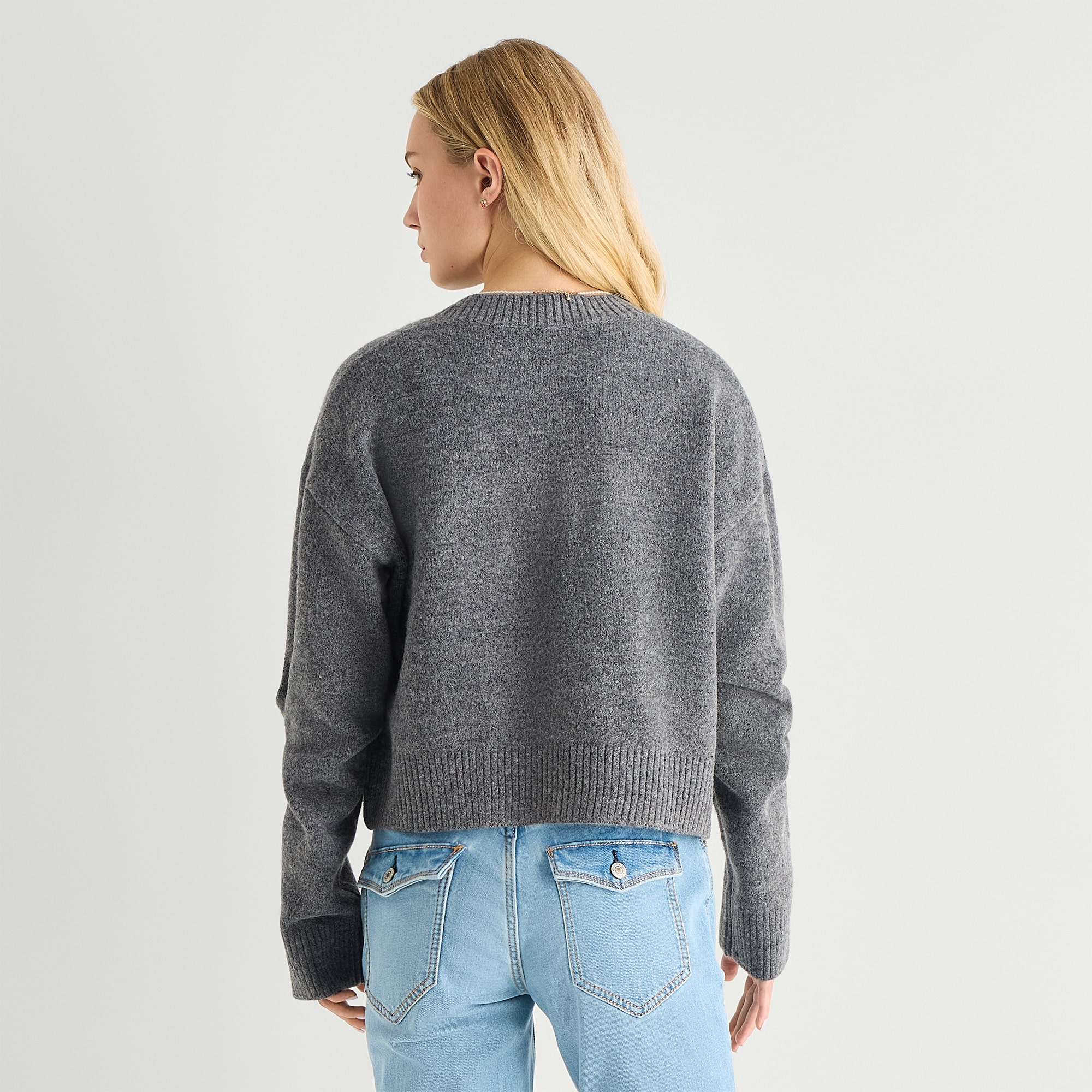 Grayson Threads, The Label Mickey Mouse Cardigan\N Womens Crew Neck Long Sleeve Button Juniors Cardigan