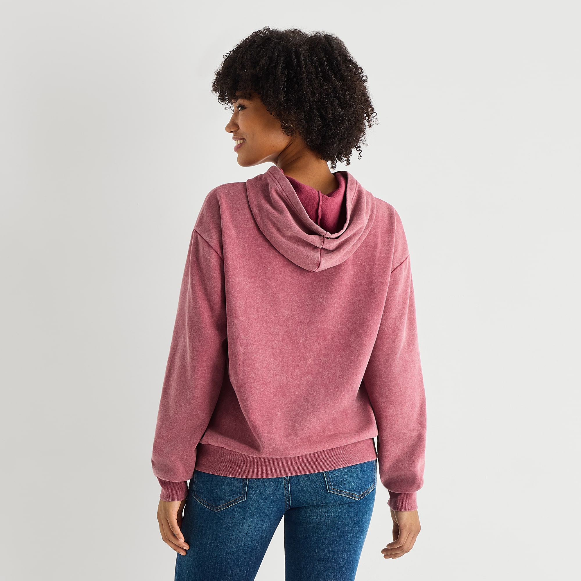 Flower Market Womens Juniors Long Sleeve Hoodie